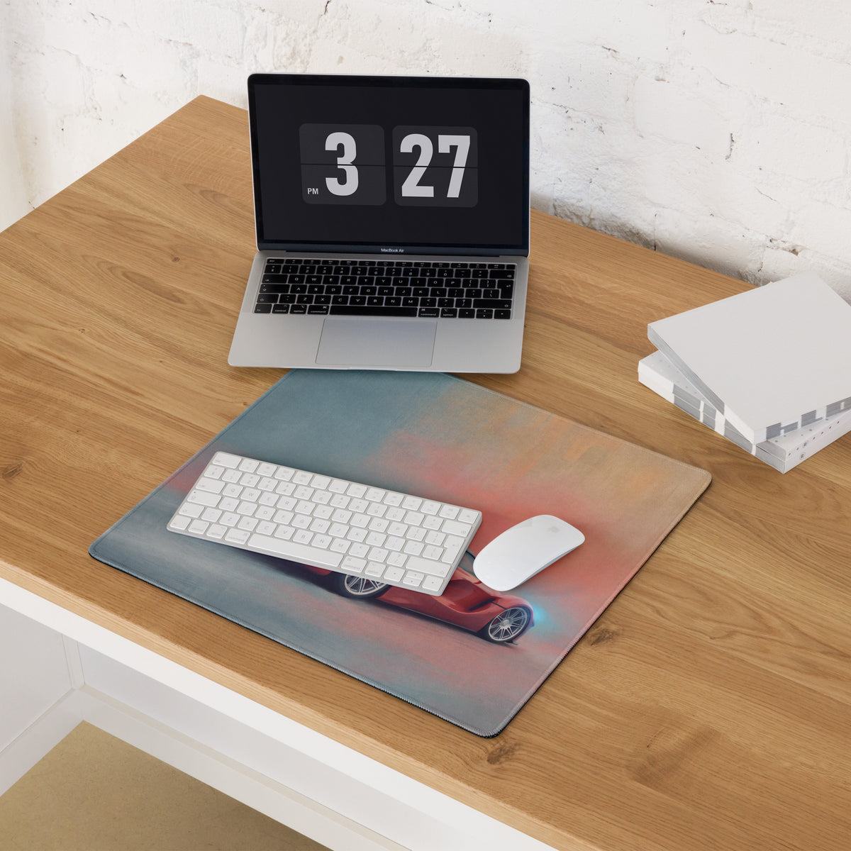 Ferrari LaFerrari Inspired Hypercar Desk Pad – Ultra-Smooth Surface Setup Mouse Mat
