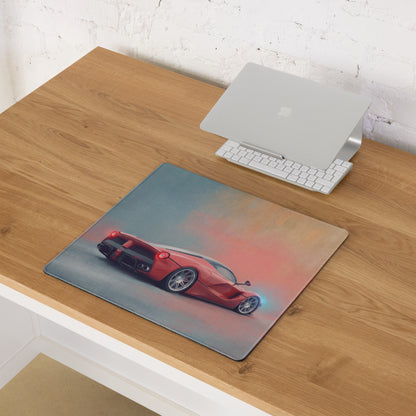 Ferrari LaFerrari Inspired Hypercar Desk Pad – Ultra-Smooth Surface Setup Mouse Mat