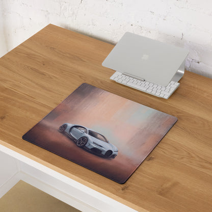 Bugatti Chiron Inspired Arctic Edition Desk Pad – Extended Anti-Slip Gaming Mouse Mat