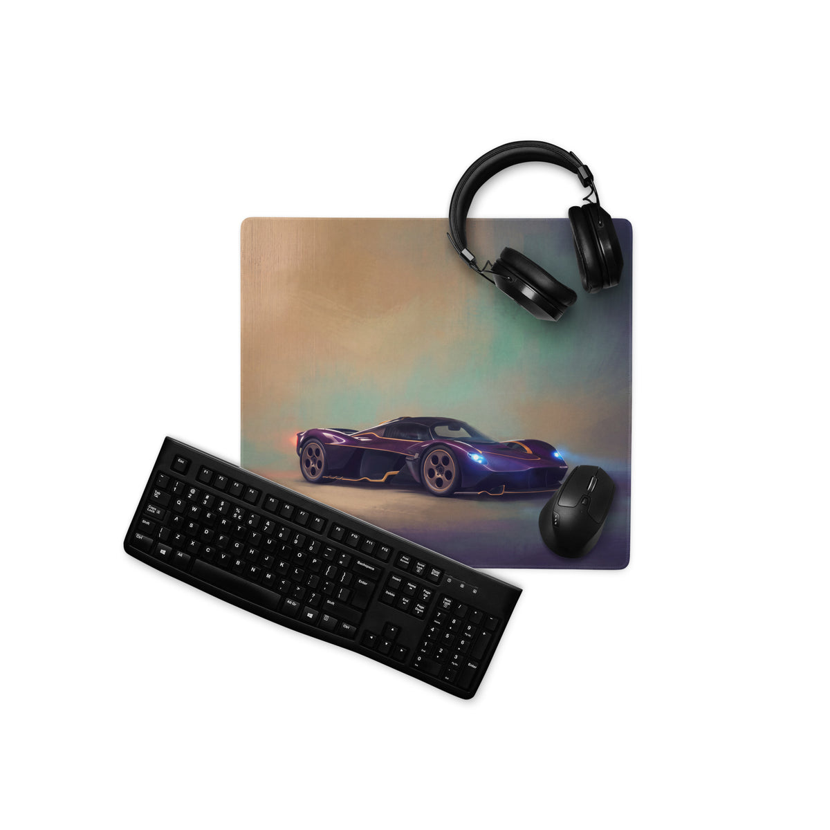 Aston Martin Valkyrie Inspired Midnight Edition Desk Mat – Speed Surface Gaming Mousepad