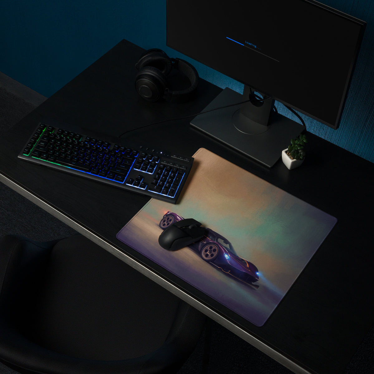 Aston Martin Valkyrie Inspired Midnight Edition Desk Mat – Speed Surface Gaming Mousepad