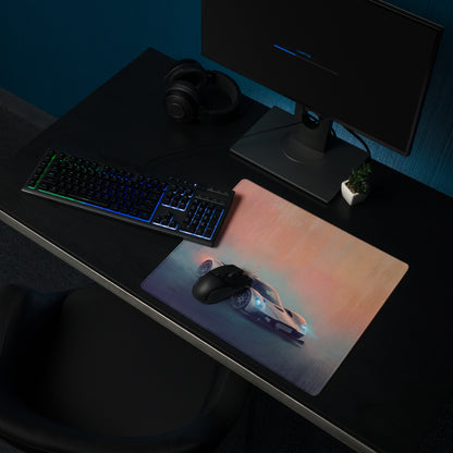 Aston Martin Valkyrie Inspired Silver Arrow Desk Mat – Ultra-Glide Cloth Setup Mousepad