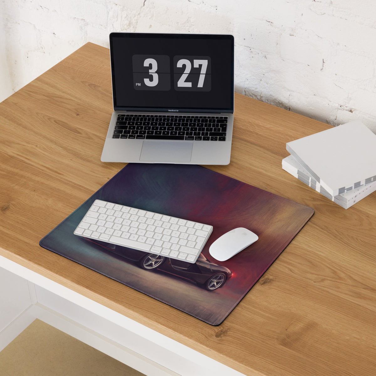 Ferrari LaFerrari Inspired Nero Edition Desk Pad – Precision Tracking XL Mouse Mat