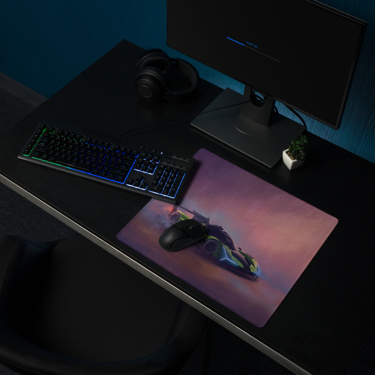 Lamborghini Essenza SCV12 Inspired Track Edition Desk Pad – Micro-Weave Gaming Mouse Mat