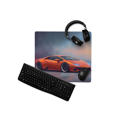 Lamborghini Huracán Inspired Arancio Desk Pad – Ultra-Glide XL Gaming Mouse Mat