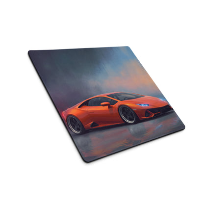 Lamborghini Huracán Inspired Arancio Desk Pad – Ultra-Glide XL Gaming Mouse Mat