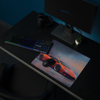 Lamborghini Huracán Inspired Arancio Desk Pad – Ultra-Glide XL Gaming Mouse Mat