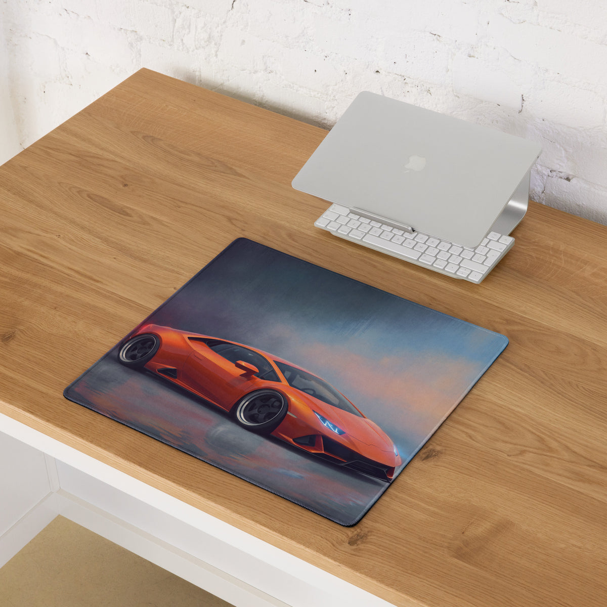 Lamborghini Huracán Inspired Arancio Desk Pad – Ultra-Glide XL Gaming Mouse Mat