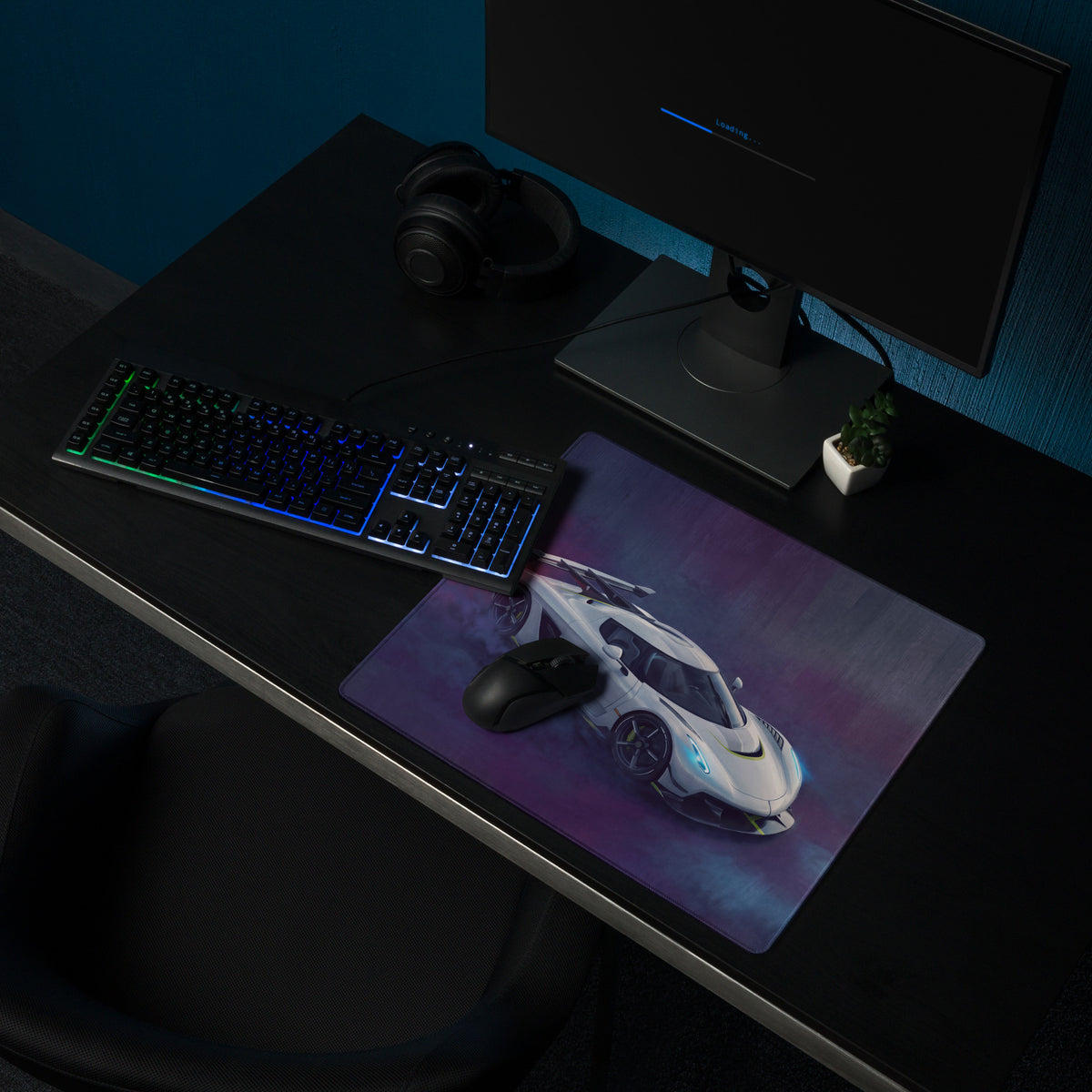 Koenigsegg Jesko Inspired Apex Edition Desk Mat – Low-Friction PC Setup Mousepad