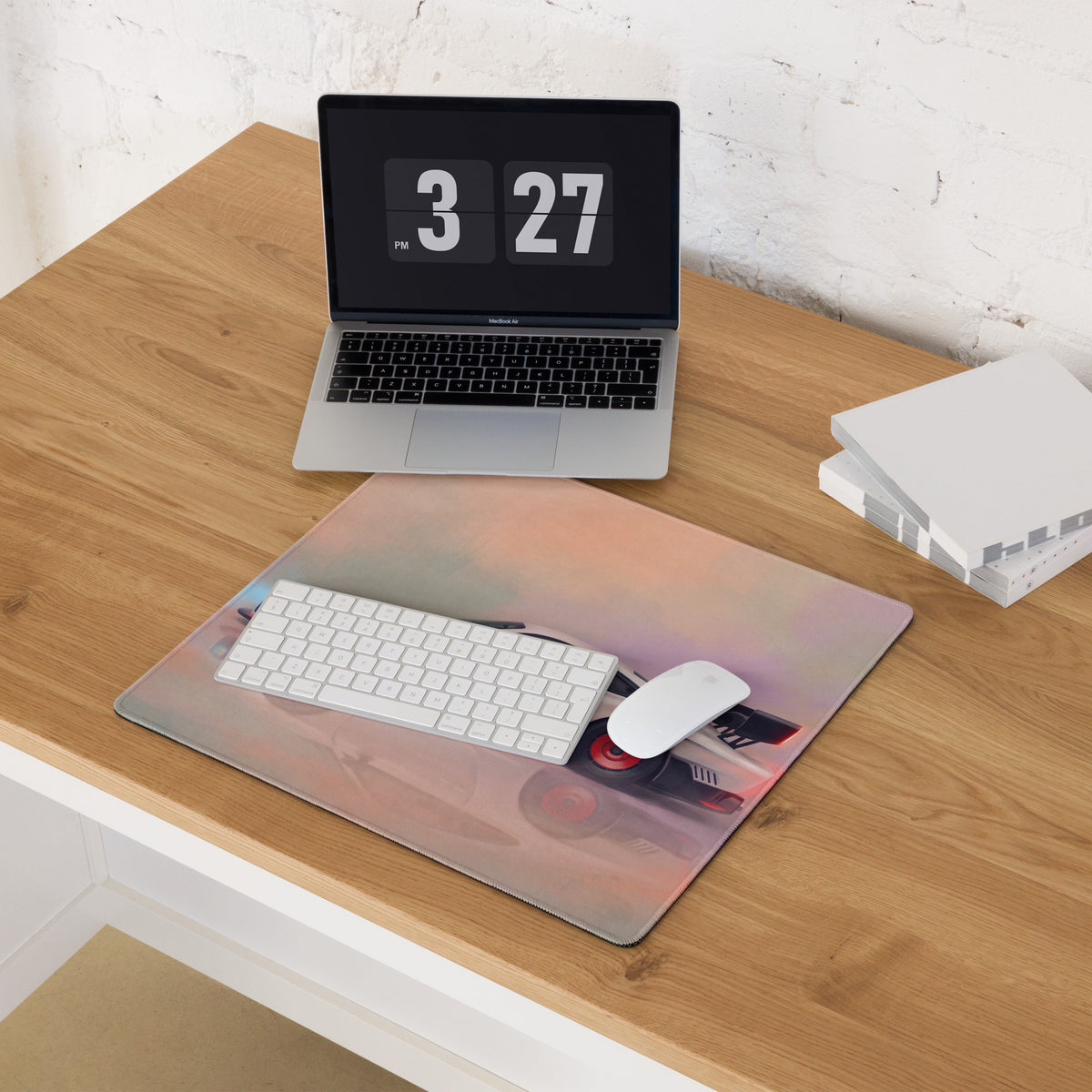 Porsche 935 Inspired Moby Dick Edition Desk Pad – Extended Stitched Edge Gaming Mouse Mat