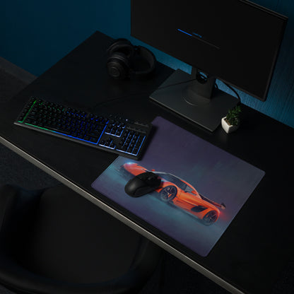 Koenigsegg jesko inspired tangelo apex desk mat high precision orange sports car graphic gaming mousepad