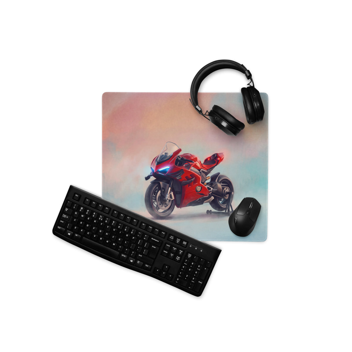 Ducati Panigale Inspired Gaming Mousepad, Large Desk Mat for Office & Setup