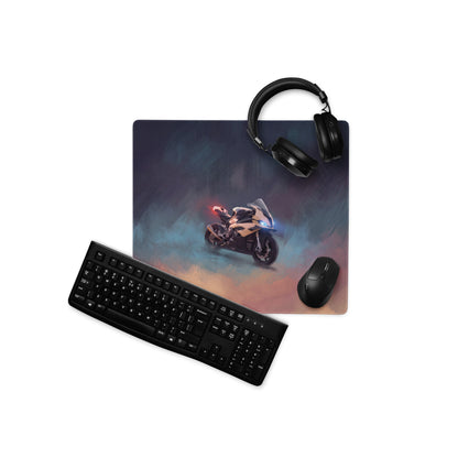 BMW S1000RR Inspired Extended Mouse Pad, Extra Large Desk Mat for Gamers