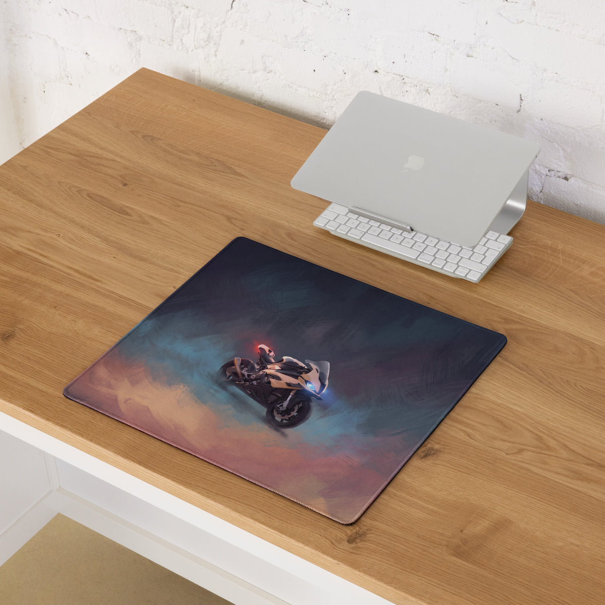 BMW S1000RR Inspired Extended Mouse Pad, Extra Large Desk Mat for Gamers