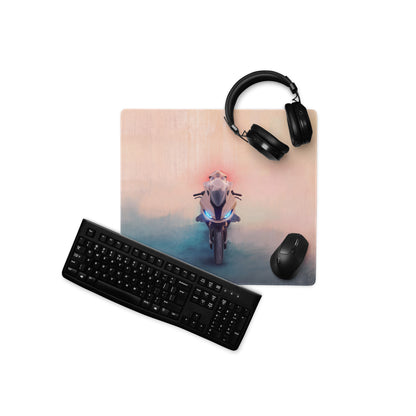 BMW S1000RR Inspired Desk Pad, Large Gaming Mousepad with Stitched Edges