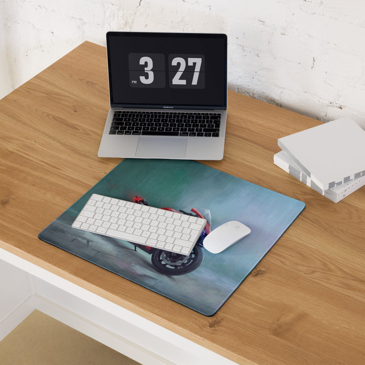 Yamaha R1 Inspired Extra Large Mousepad, Aesthetic Desk Mat for PC Gaming