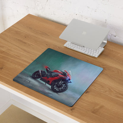 Yamaha R1 Inspired Extra Large Mousepad, Aesthetic Desk Mat for PC Gaming