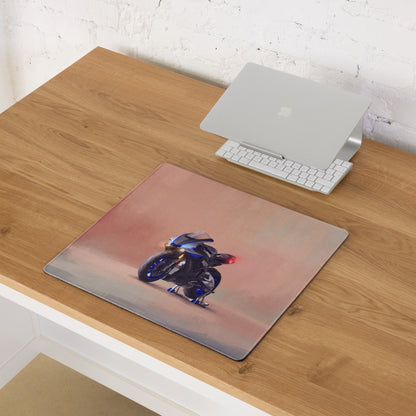 Yamaha R1 Inspired Motorcycle Mousepad, Aesthetic Desk Mat for PC Gaming
