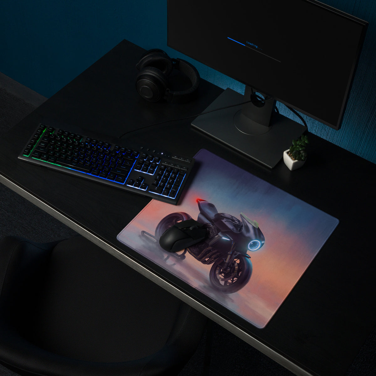 Custom Triumph Speed Triple RR Inspired Extended Mouse Pad, Large Desk Mat for Office & Setup