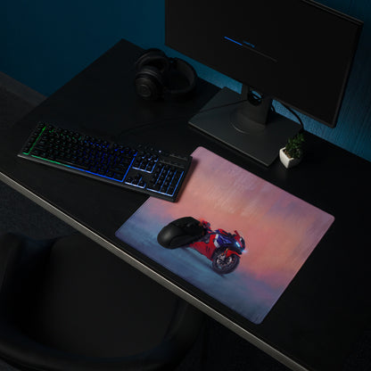 Honda Fireblade Inspired Extra Large Desk Mat, Aesthetic Mousepad for Gamers