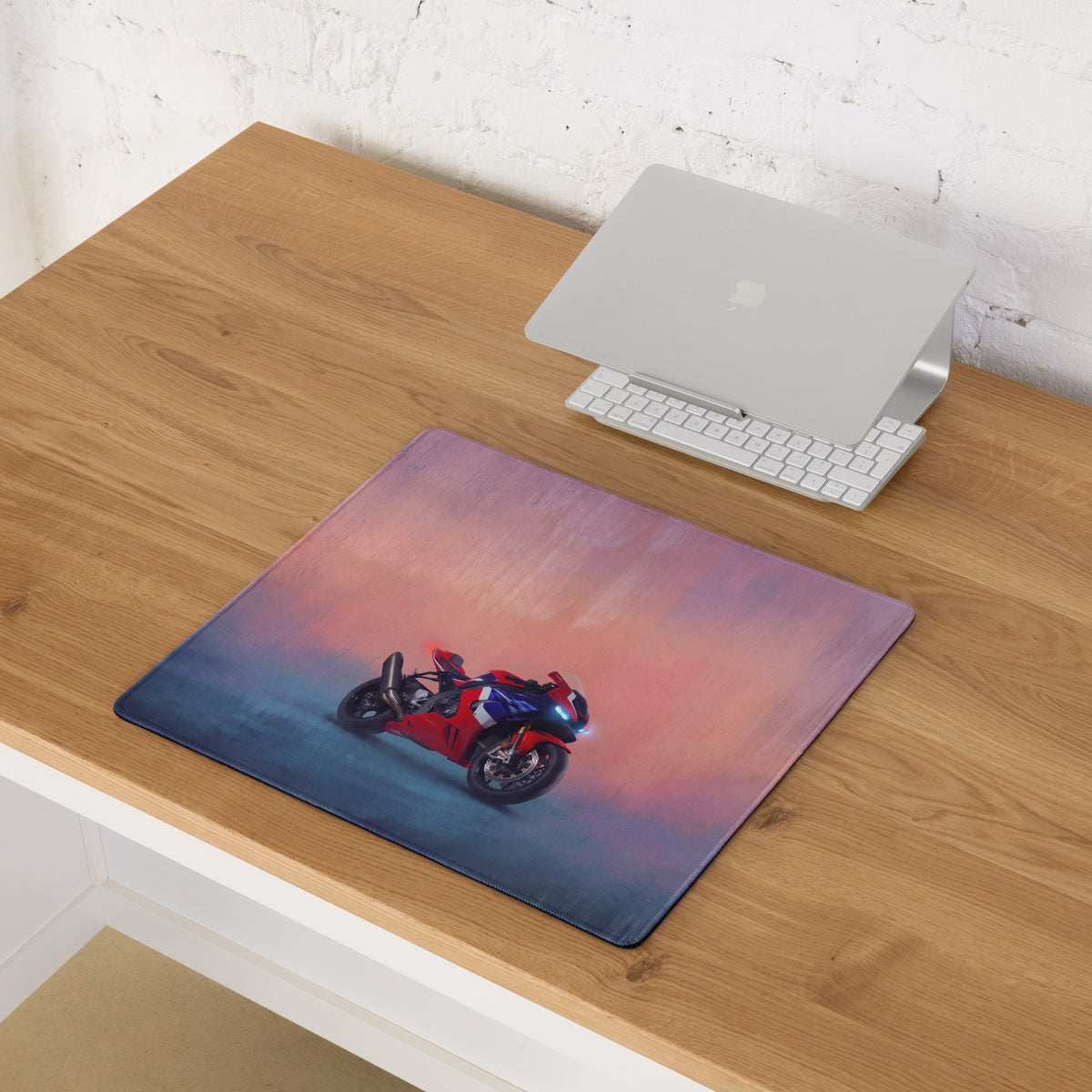 Honda Fireblade Inspired Extra Large Desk Mat, Aesthetic Mousepad for Gamers