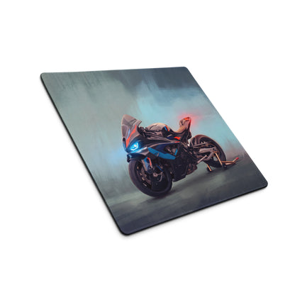 BMW M1000RR Inspired Gaming Mousepad, Oversized Desk Pad with Stitched Edges
