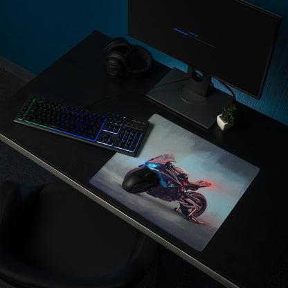 BMW M1000RR Inspired Gaming Mousepad, Oversized Desk Pad with Stitched Edges