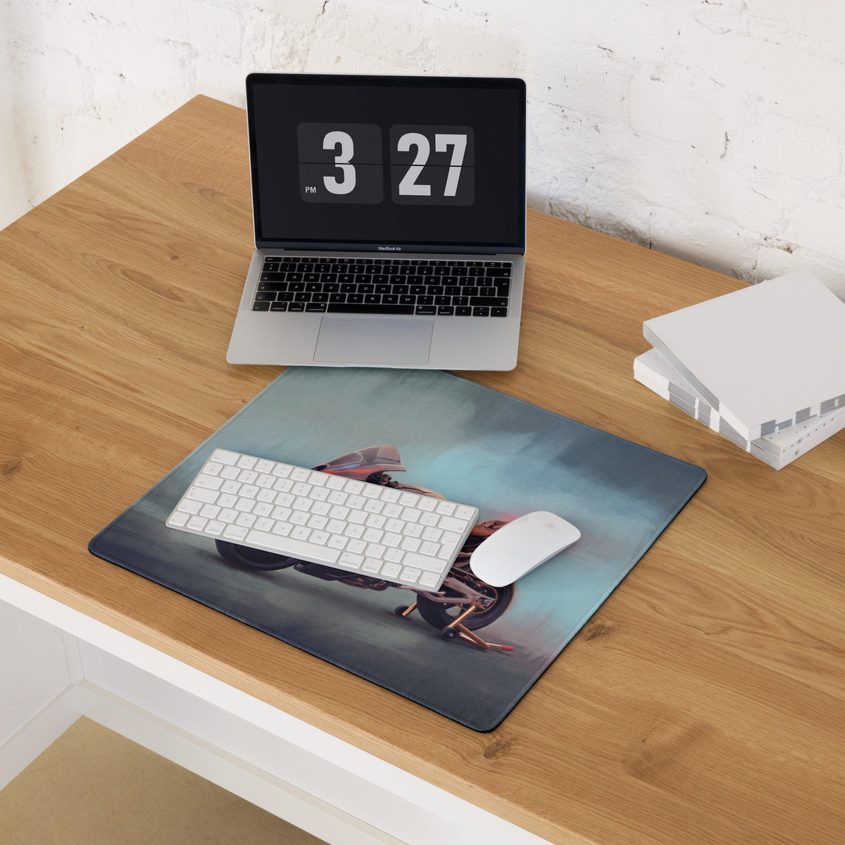 BMW M1000RR Inspired Gaming Mousepad, Oversized Desk Pad with Stitched Edges