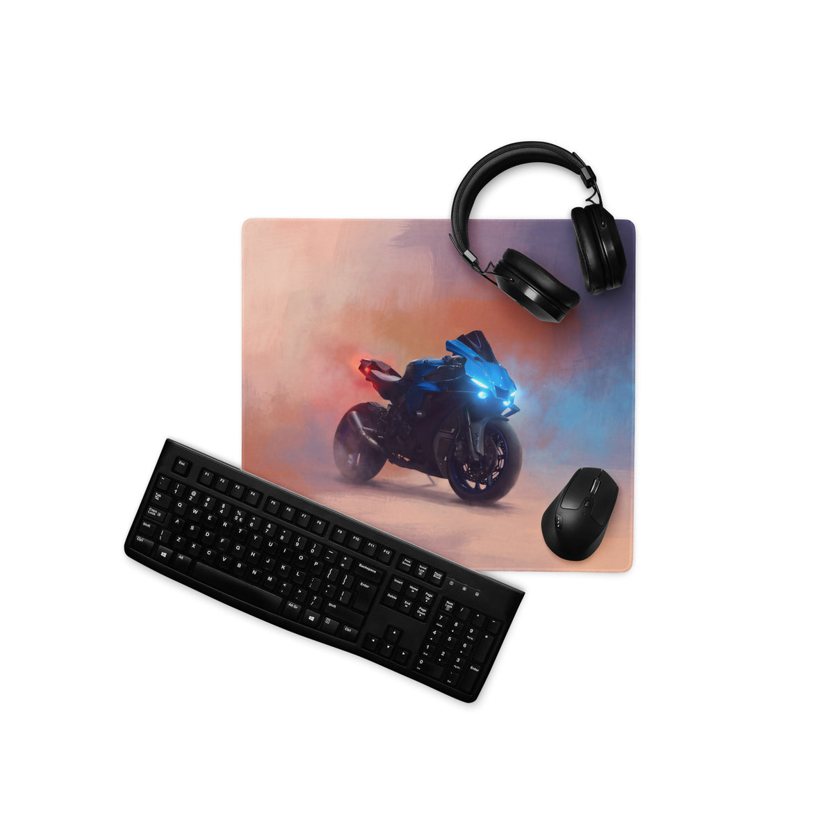 Yamaha R1 Inspired Gaming Mousepad, Oversized Desk Mat for PC Setup