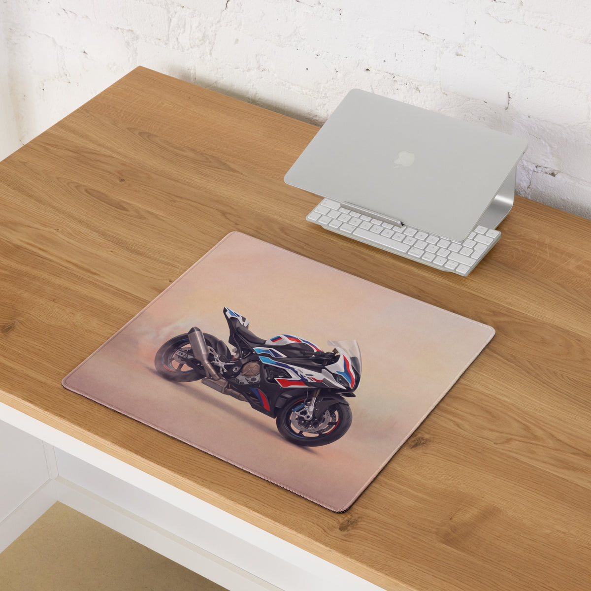 BMW S1000RR Inspired Extended Mouse Pad, Large Desk Mat for Gamers