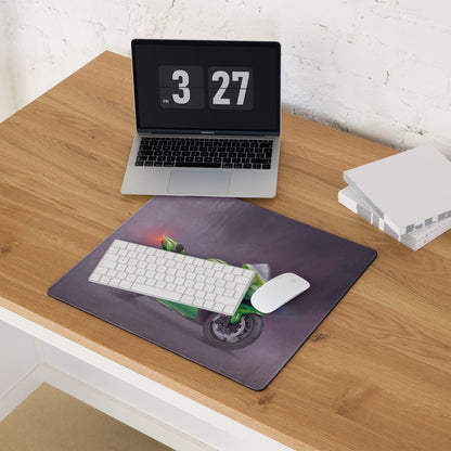 Kawasaki Ninja ZX-10RR Inspired Large Desk Pad, Aesthetic Mousepad for Setup