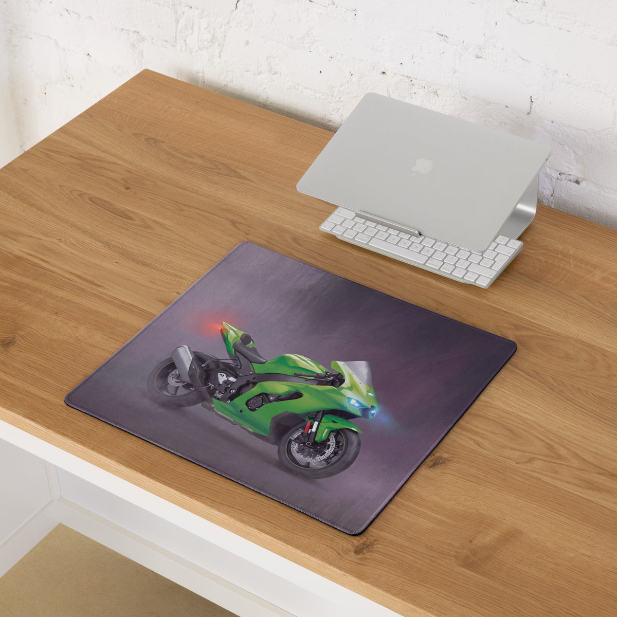 Kawasaki Ninja ZX-10RR Inspired Large Desk Pad, Aesthetic Mousepad for Setup