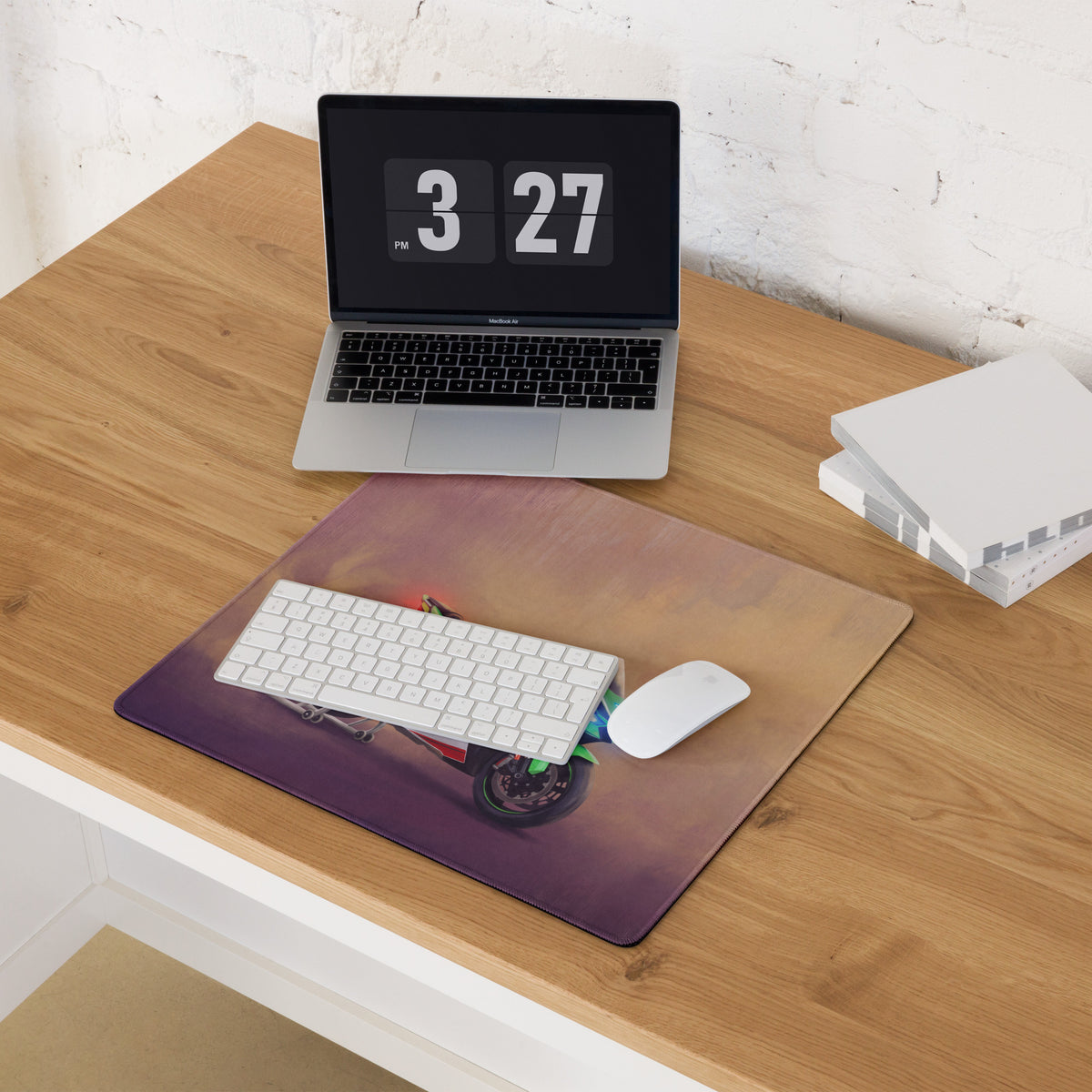Kawasaki Ninja ZX-10R Inspired Gaming Mousepad, Oversized Desk Mat for PC Setup