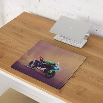 Kawasaki Ninja ZX-10R Inspired Gaming Mousepad, Oversized Desk Mat for PC Setup