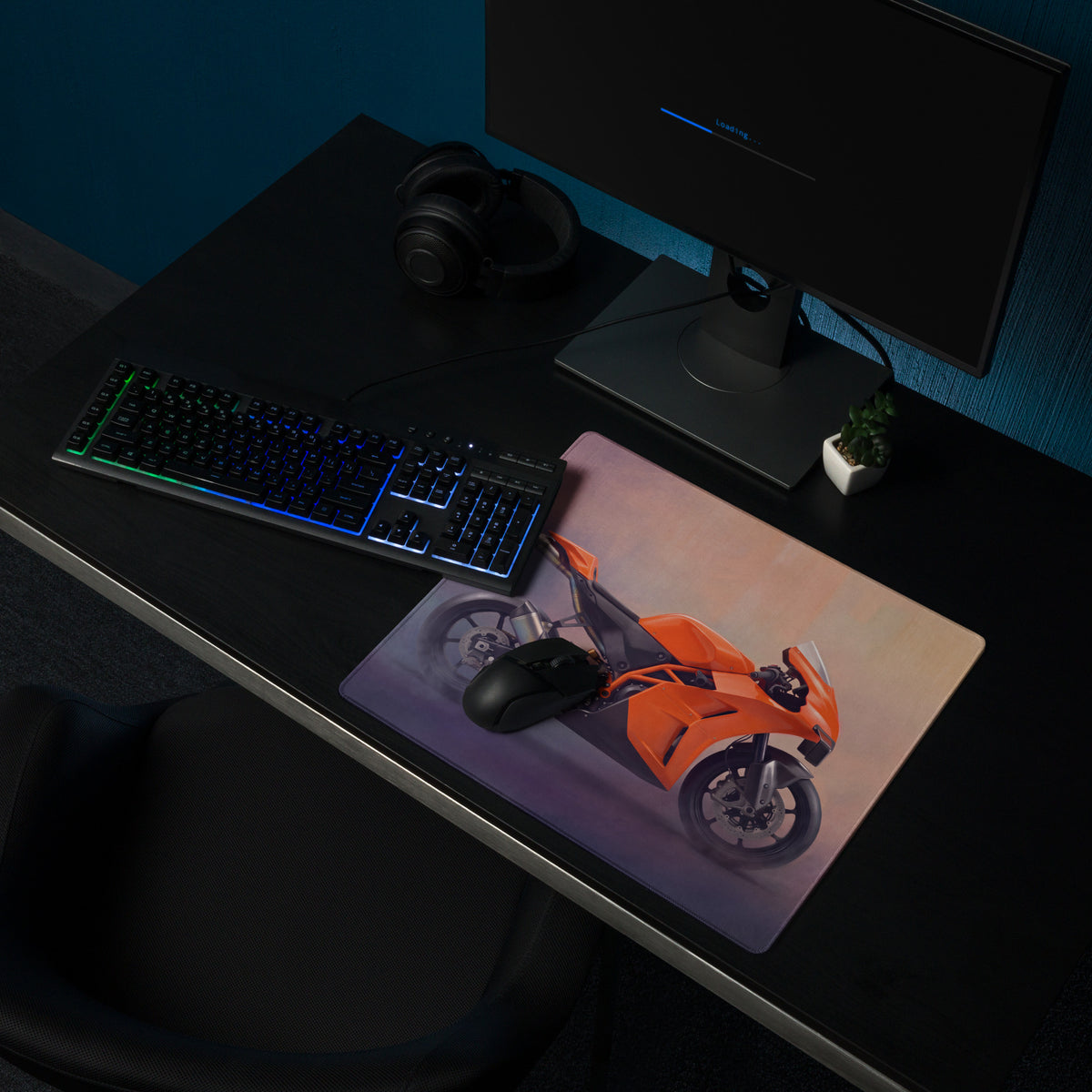 KTM RC 8C Inspired Extended Mouse Pad, Large Desk Mat for Office & Setup