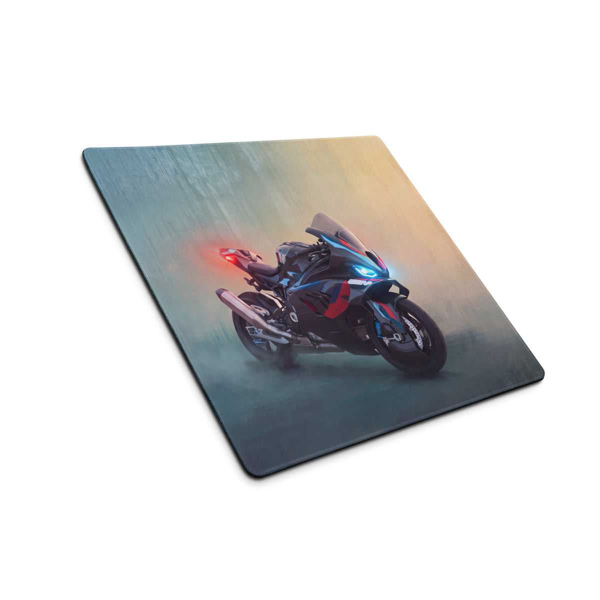 BMW M1000RR Inspired Gaming Mousepad, Oversized Desk Pad with Stitched Edges