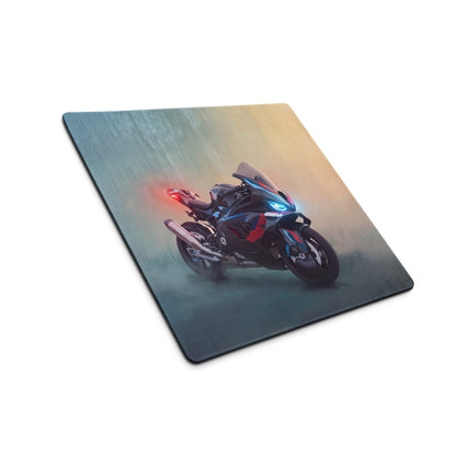 BMW M1000RR Inspired Gaming Mousepad, Oversized Desk Pad with Stitched Edges