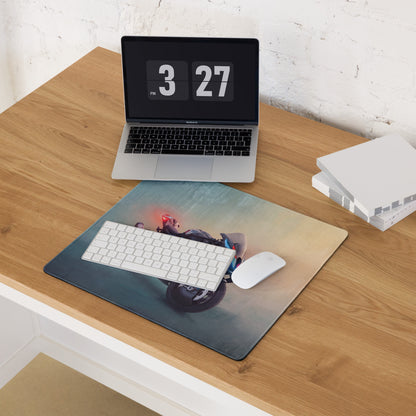 BMW M1000RR Inspired Gaming Mousepad, Oversized Desk Pad with Stitched Edges