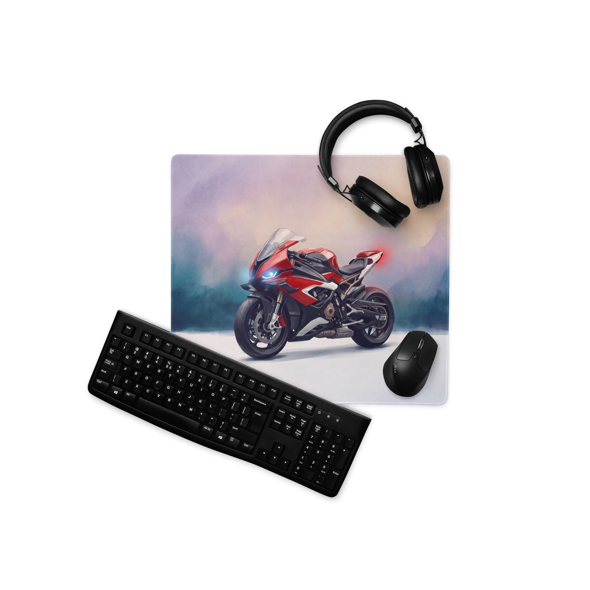 BMW S1000RR Inspired Large Desk Pad, Premium Gaming Mousepad for PC Setup