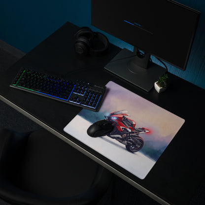 BMW S1000RR Inspired Large Desk Pad, Premium Gaming Mousepad for PC Setup