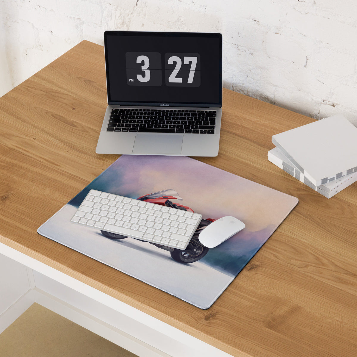 BMW S1000RR Inspired Large Desk Pad, Premium Gaming Mousepad for PC Setup