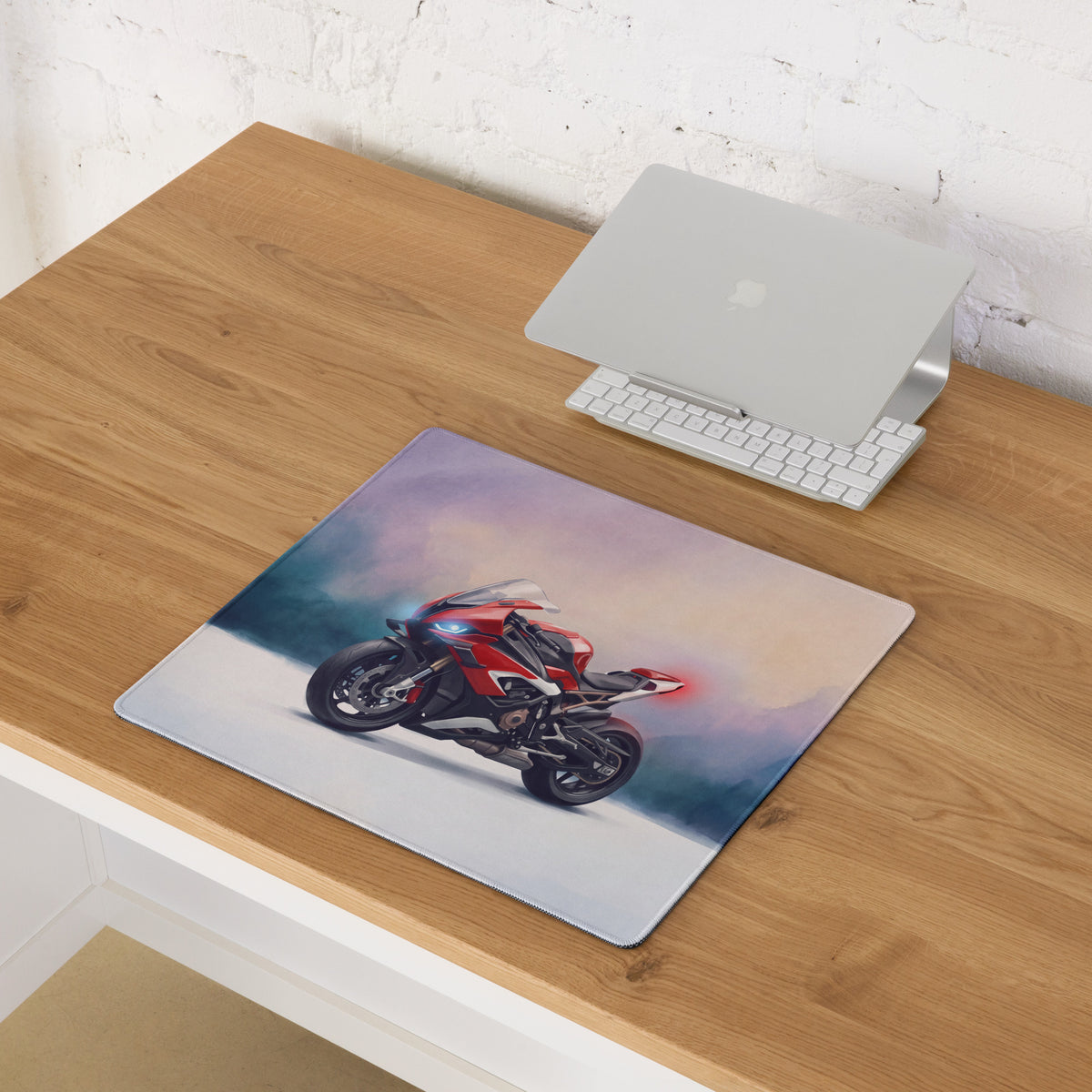 BMW S1000RR Inspired Large Desk Pad, Premium Gaming Mousepad for PC Setup