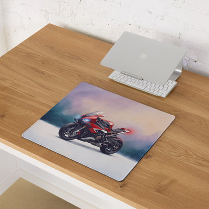 BMW S1000RR Inspired Large Desk Pad, Premium Gaming Mousepad for PC Setup