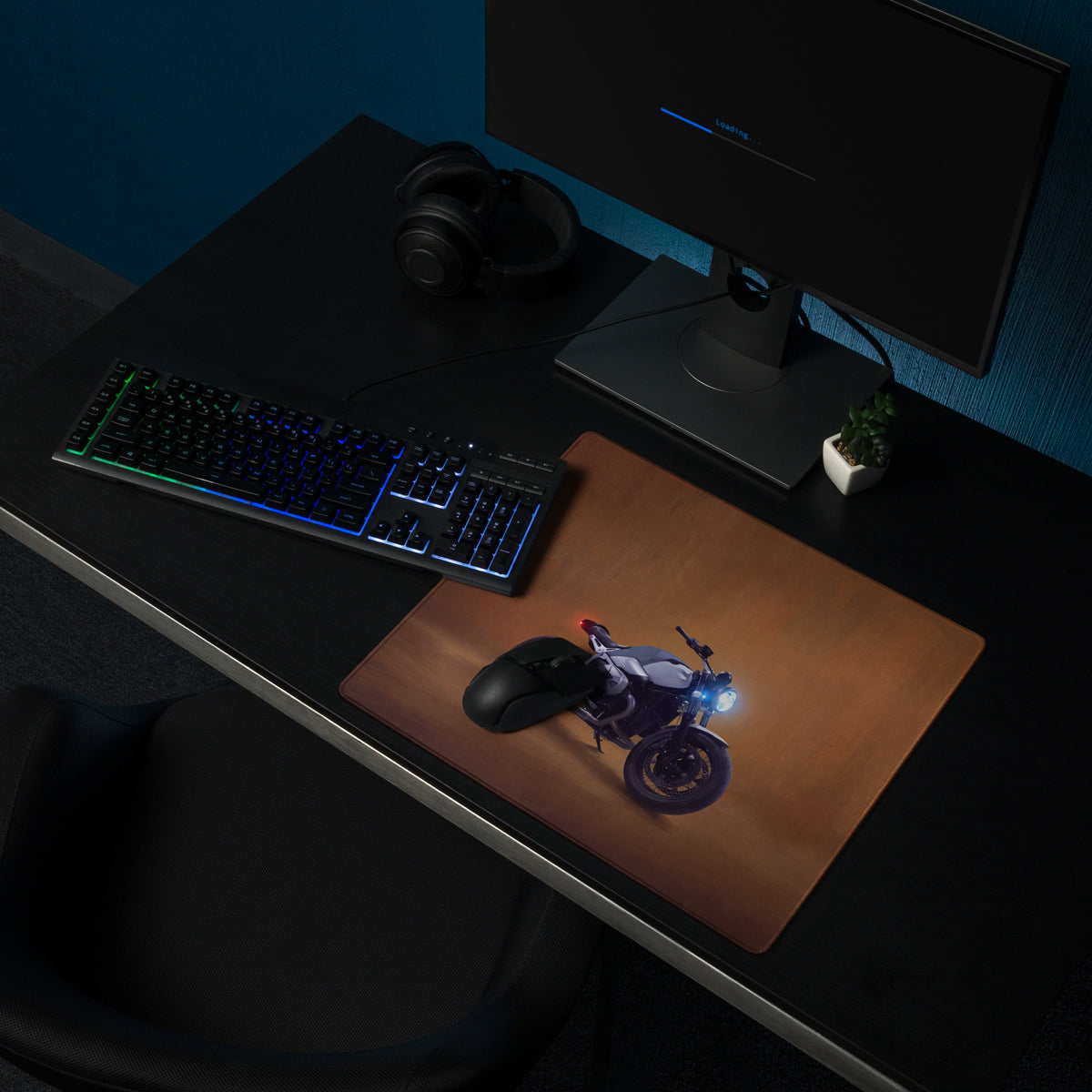 BMW R nineT Inspired Large Desk Pad, Premium Gaming Mousepad for PC Setup