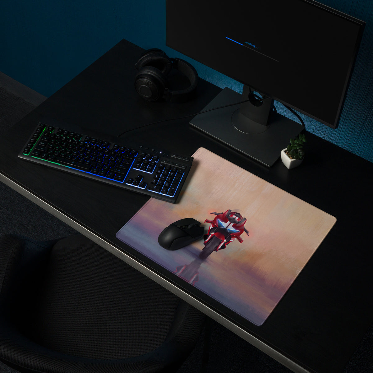 Ducati Panigale V4S Inspired Extended Gaming Mouse Pad, Large Desk Mat