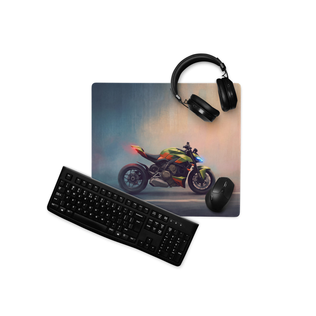 Ducati Streetfighter V4 Inspired Extra Large Desk Mat, Aesthetic Mousepad for Setup