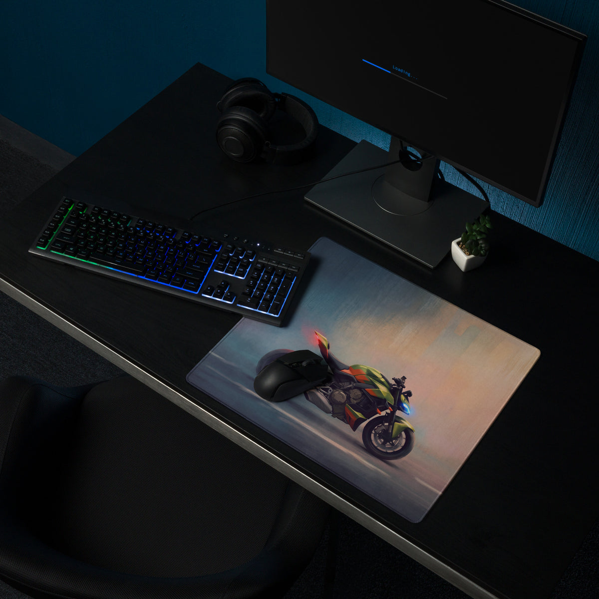 Ducati Streetfighter V4 Inspired Extra Large Desk Mat, Aesthetic Mousepad for Setup