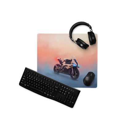 BMW S1000RR Inspired Gaming Desk Pad, Oversized Mouse Pad for PC Gamers