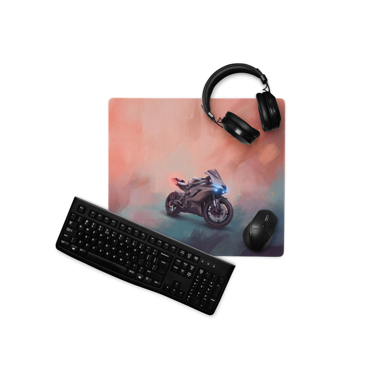 Yamaha YZF-R6 Inspired Large Mousepad, Premium Desk Mat for Office & Gaming