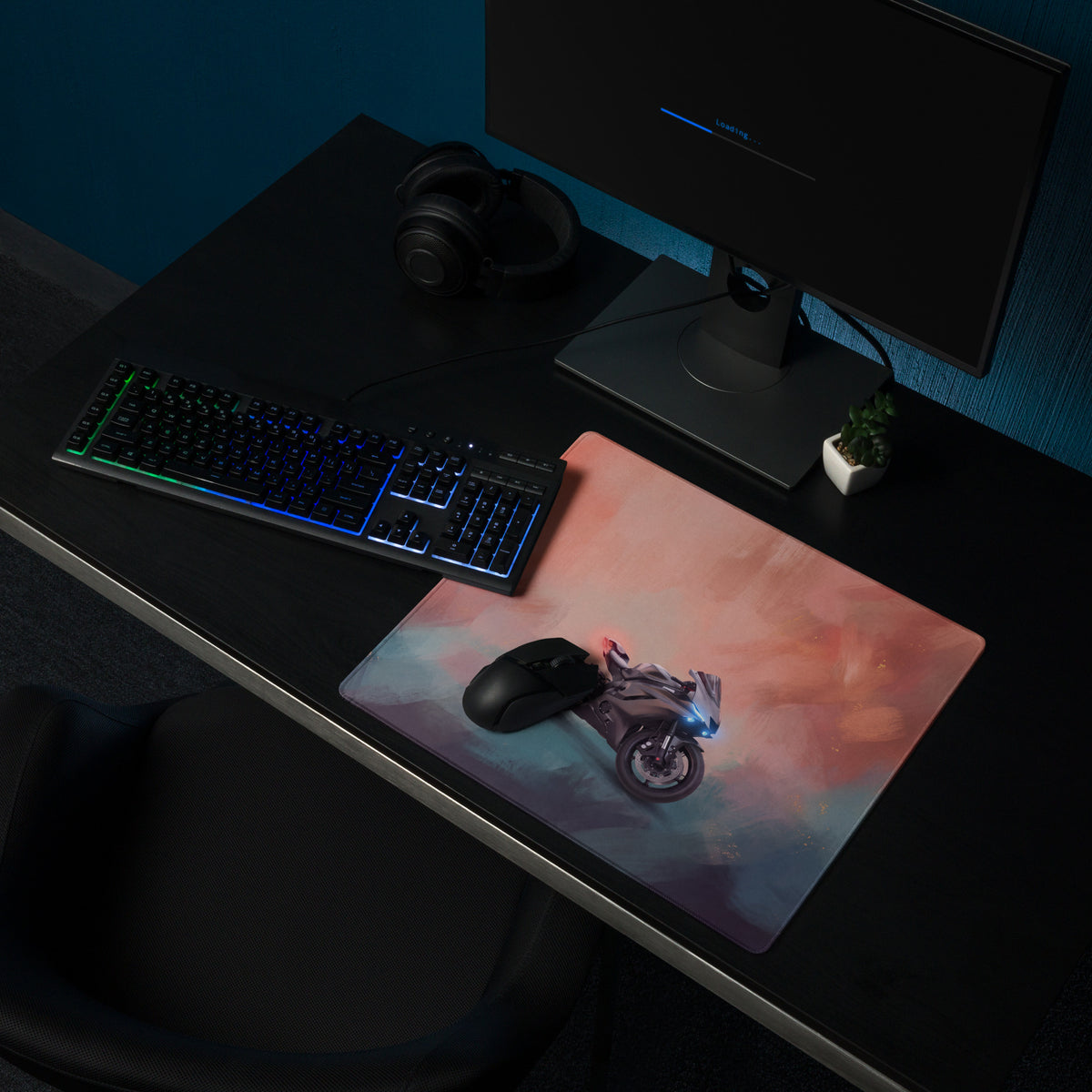 Yamaha YZF-R6 Inspired Large Mousepad, Premium Desk Mat for Office & Gaming